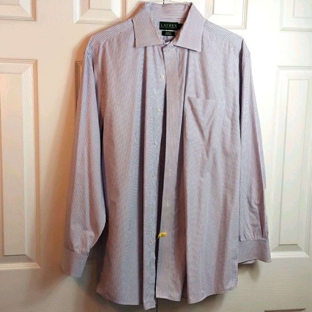 Lauren Ralph Lauren Striped Button Dress Shirt